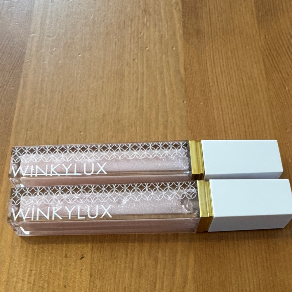 New! WINKY LUX Birthday Cake Gloss Duo - Shimmering Pink